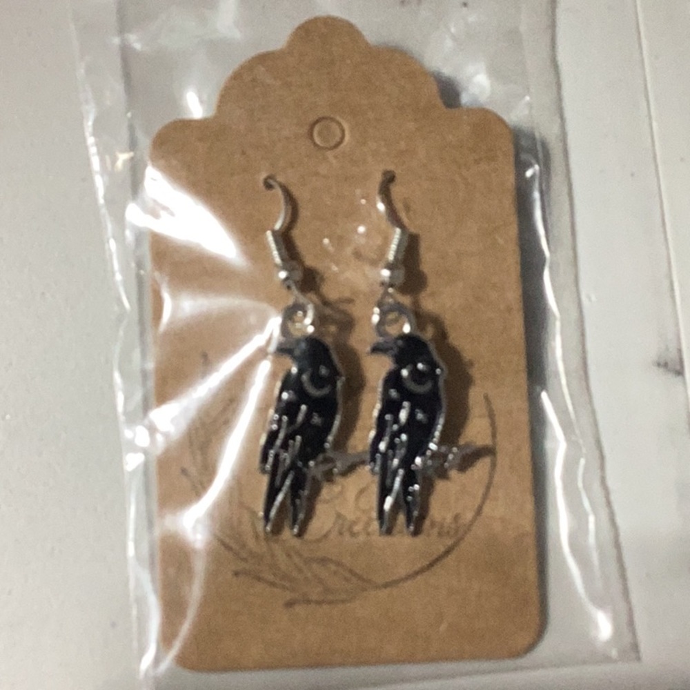 Crow Earrings